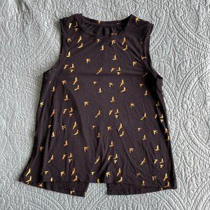 Oiselle Flying Birds Muscle Tank, size M